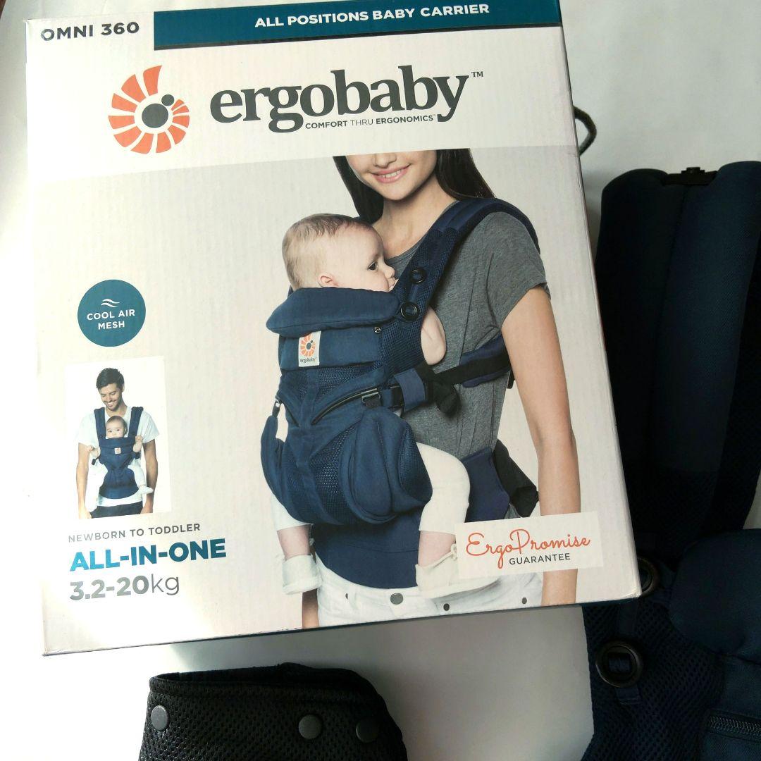 新品未使用✨️エルゴ OMNI 360 紺 クールエア メッシュ