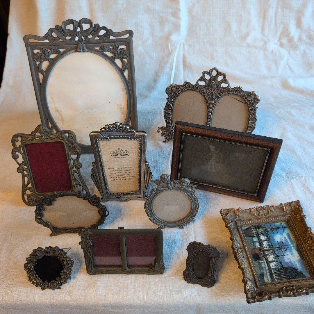 アンティーク フォトフレームセット 12個