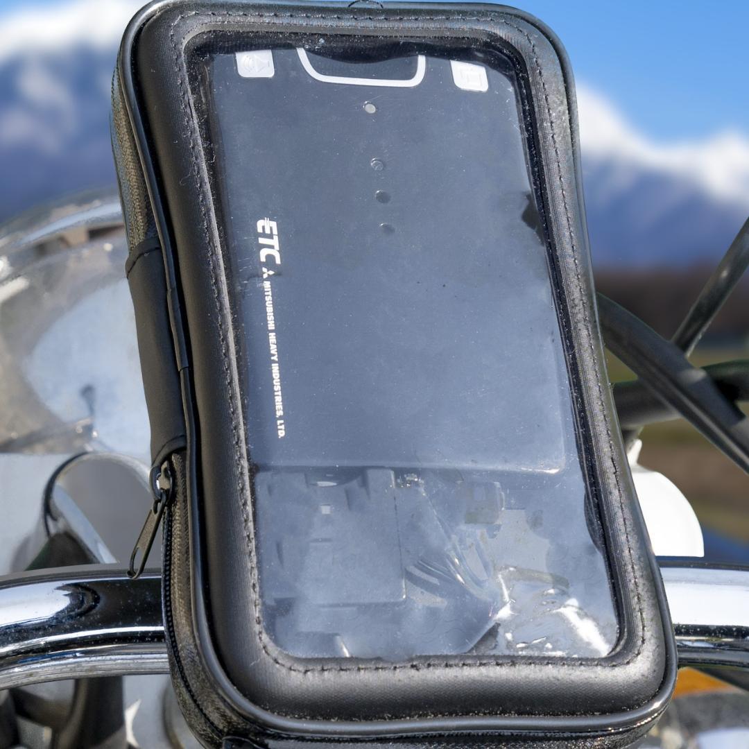 【バイク用】USB供給式ETC車載器 / 防水ケース付き / ポータブルETC
