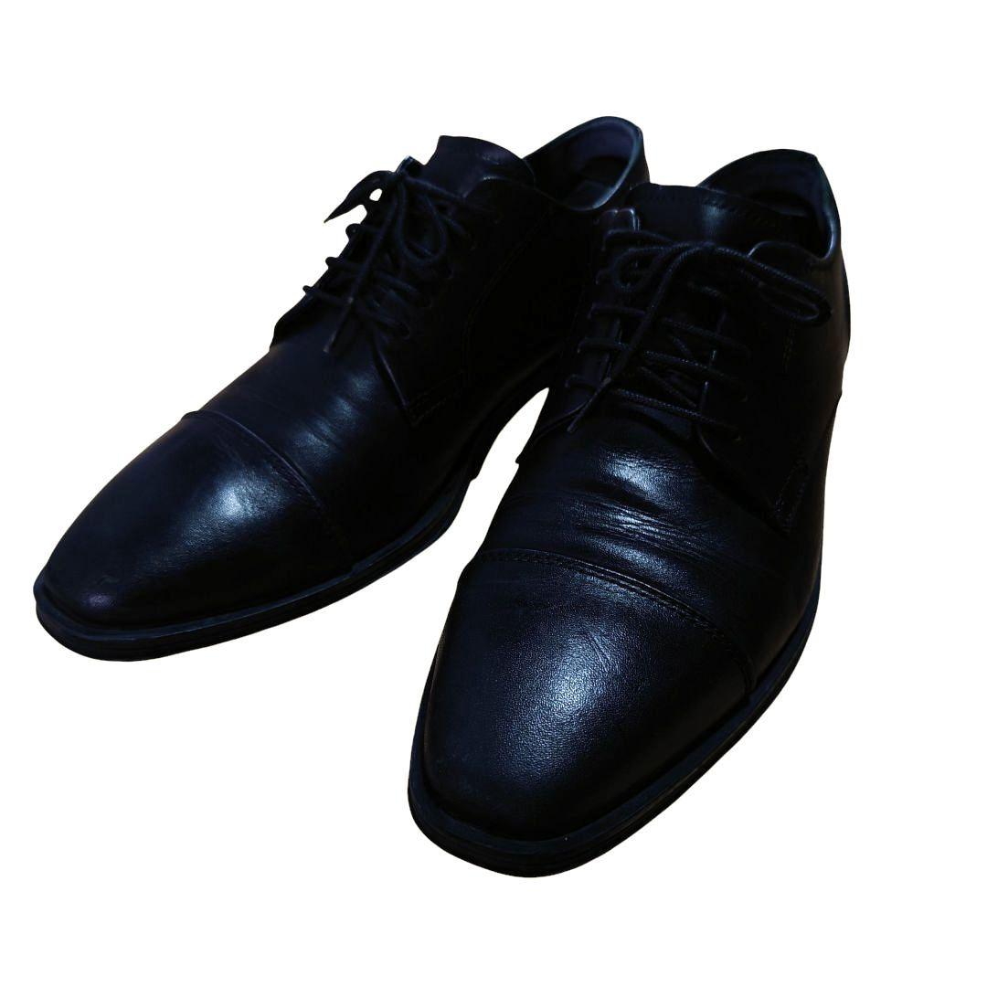 COLE HAAN 本革 ストレートチップ 黒 8M 26cm ビジネス 革靴