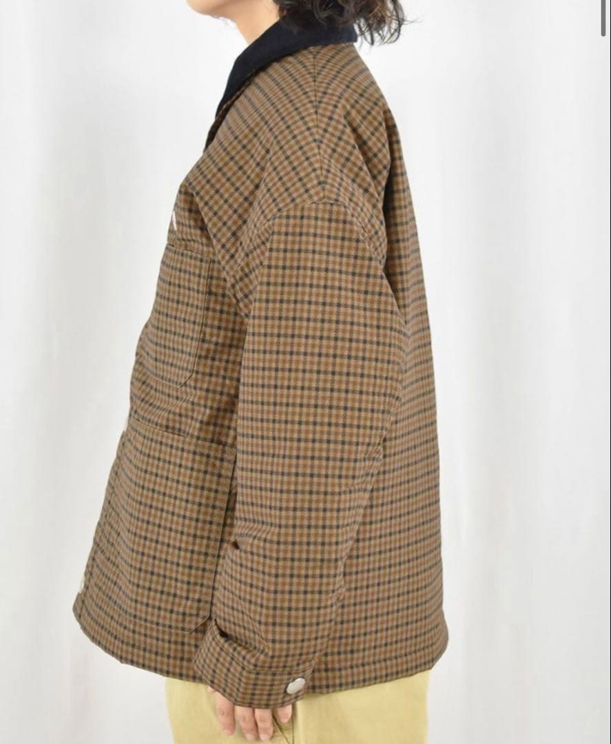 DANTON ナイロンタッサープリントカバーオールジャケット