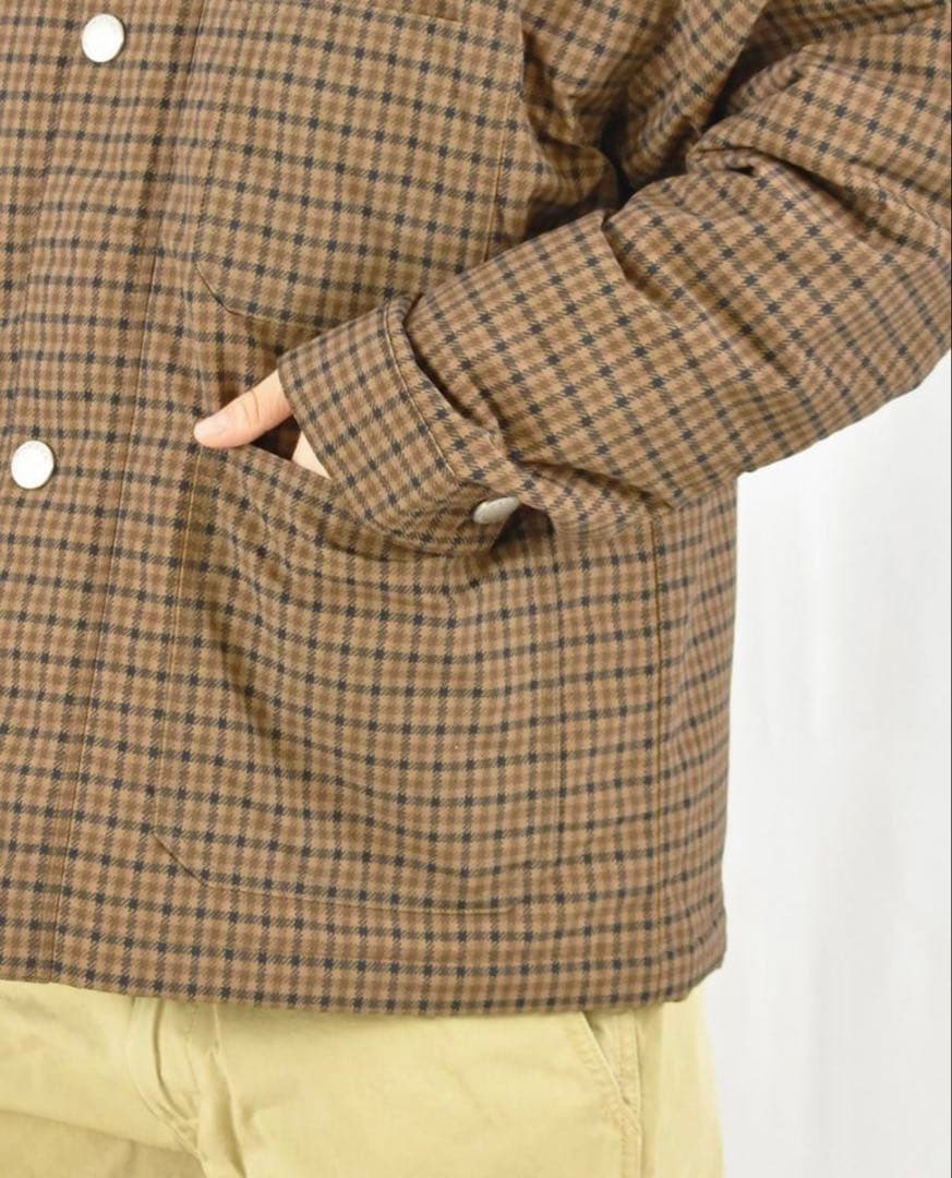 DANTON ナイロンタッサープリントカバーオールジャケット