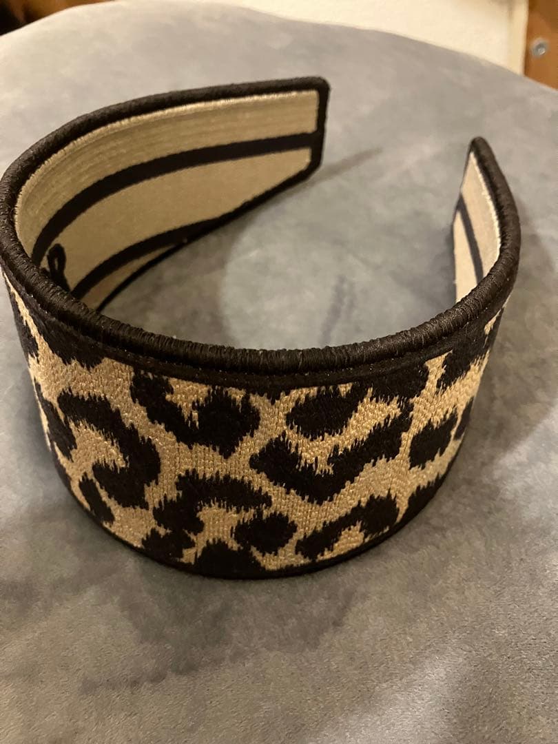 クリスチャンディオール　レオパード　オブリーク　カチューシャ