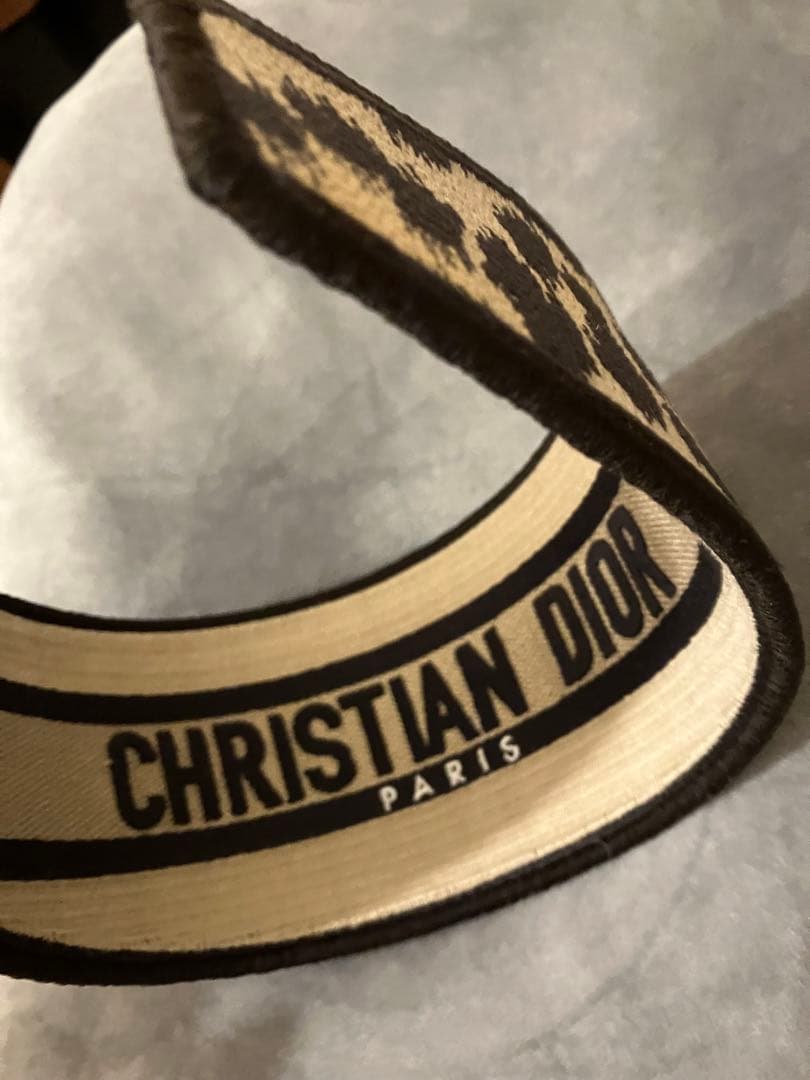 クリスチャンディオール　レオパード　オブリーク　カチューシャ