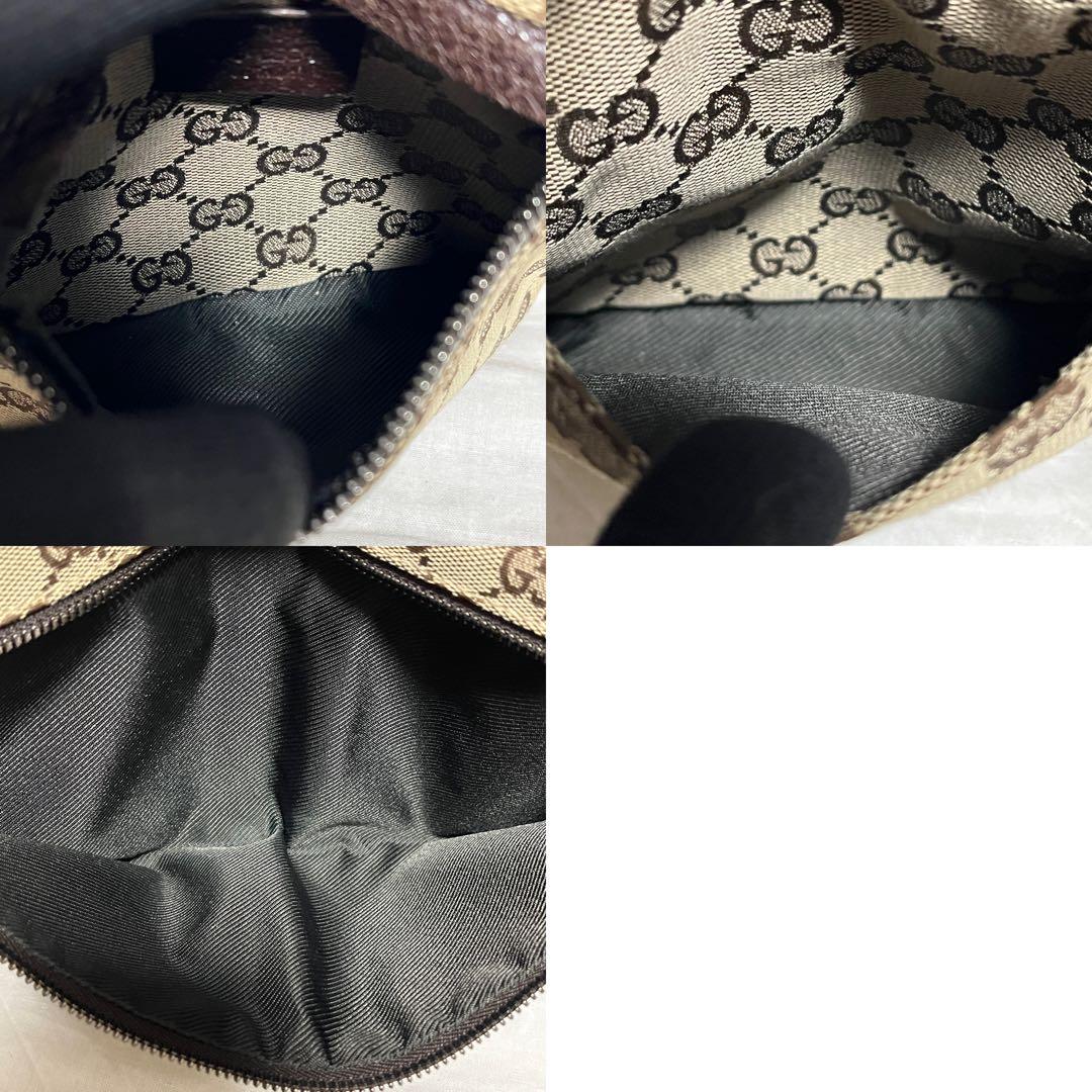 GUCCI GGキャンバス ボディバッグ ウエストバッグ ベージュ グッチ 92