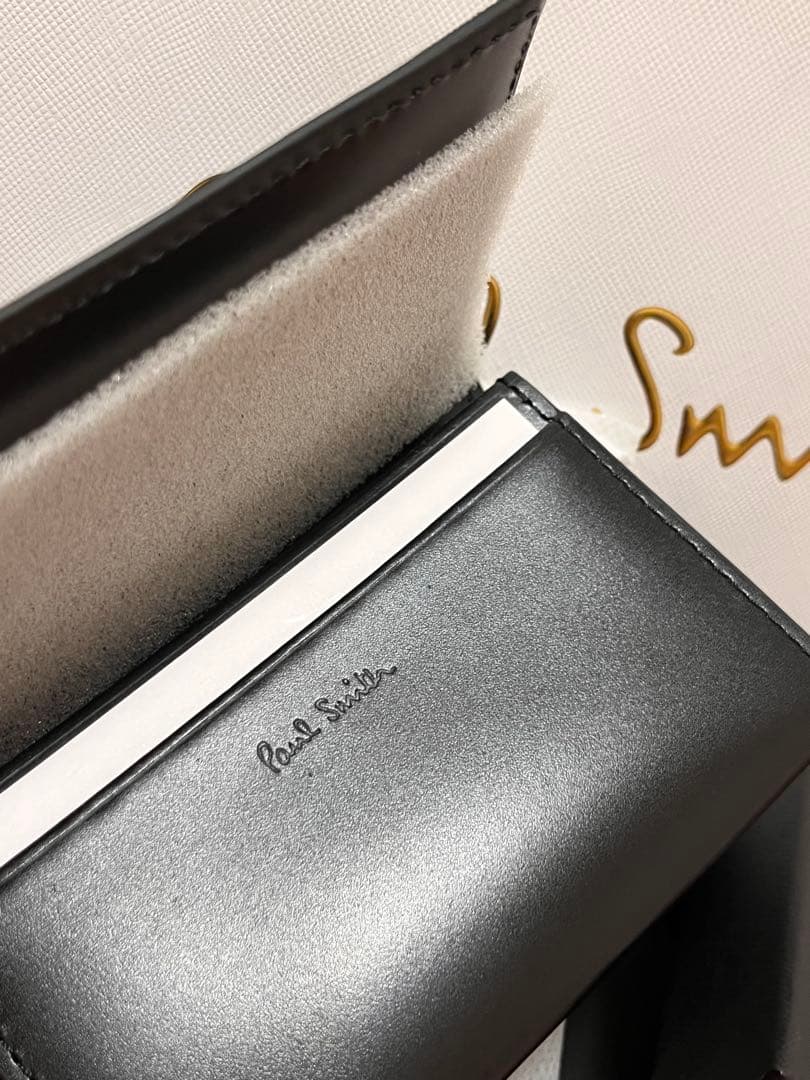 Paul Smith 名刺入れ　マーケトリーストライプラビット　本革　未使用品