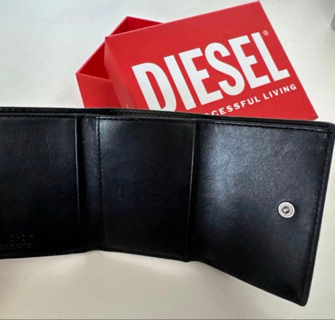 DIESEL 黒 折りたたみ財布 本日限定価格
