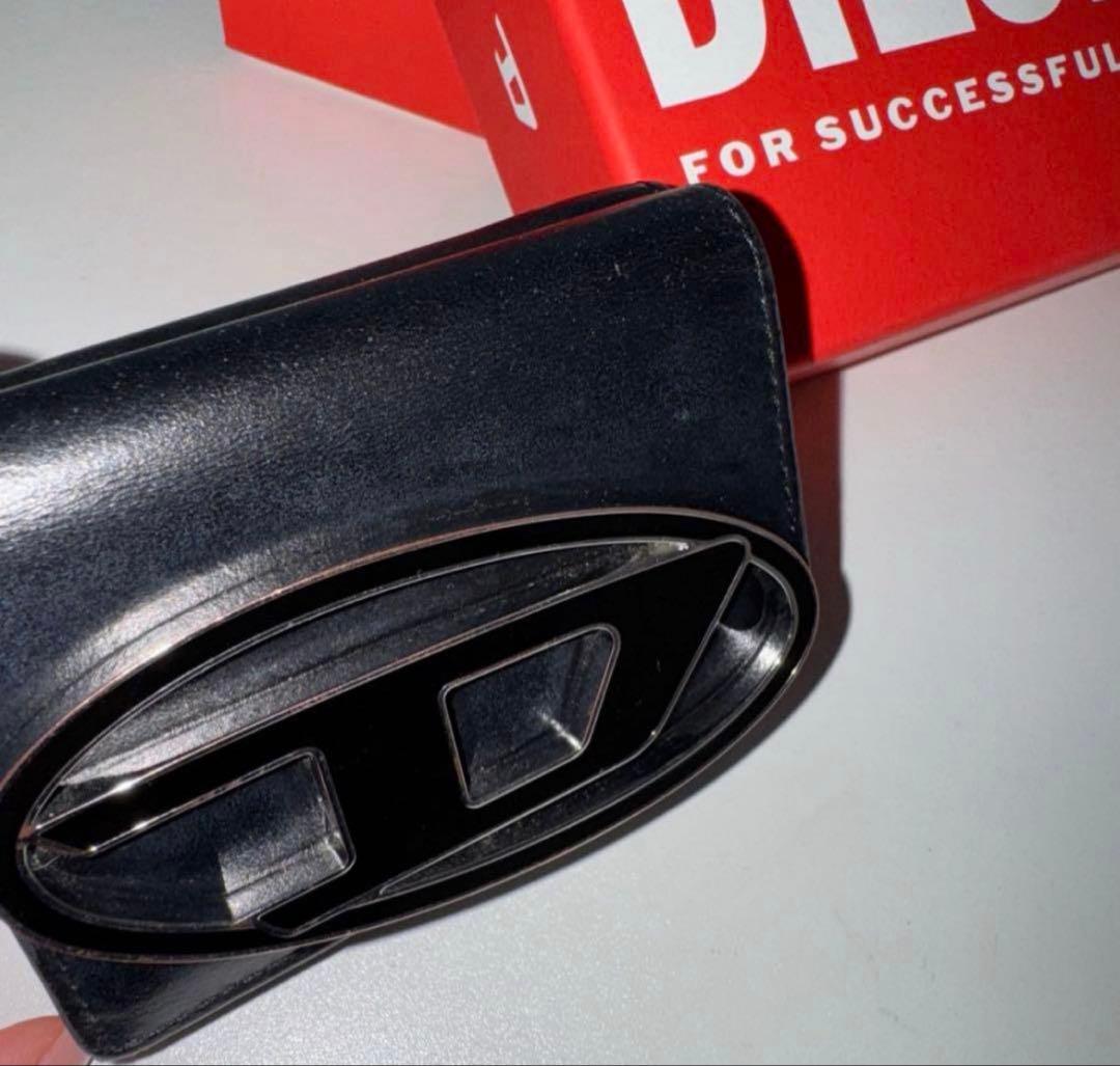 DIESEL 黒 折りたたみ財布 本日限定価格