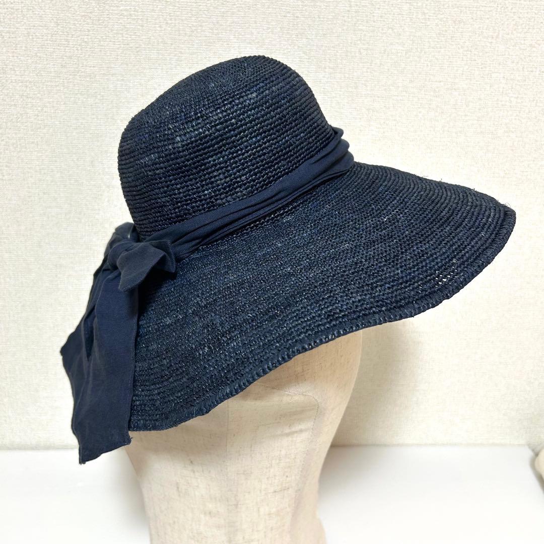 極美品✨ヘレンカミンスキー つば広 麦わら帽子 ハット