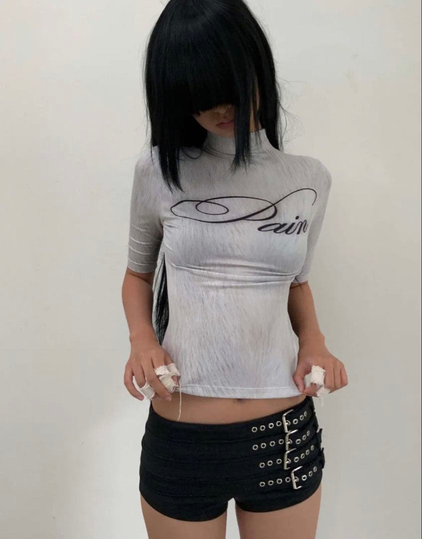 トップス BONNAE Pain mock neck top Ivory