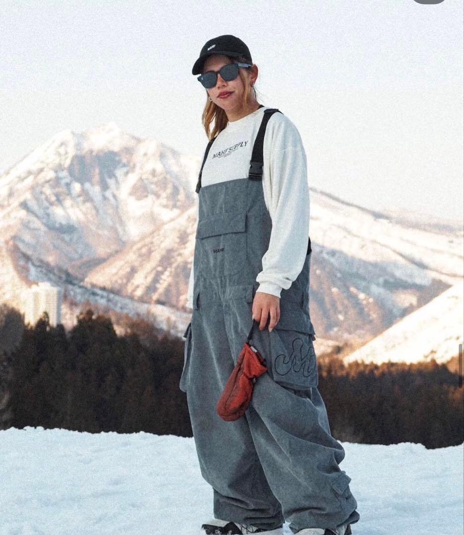 MAHF_SUPPLY プレーンコーチジャケット、ワイドビブパン(コーデュロイ)