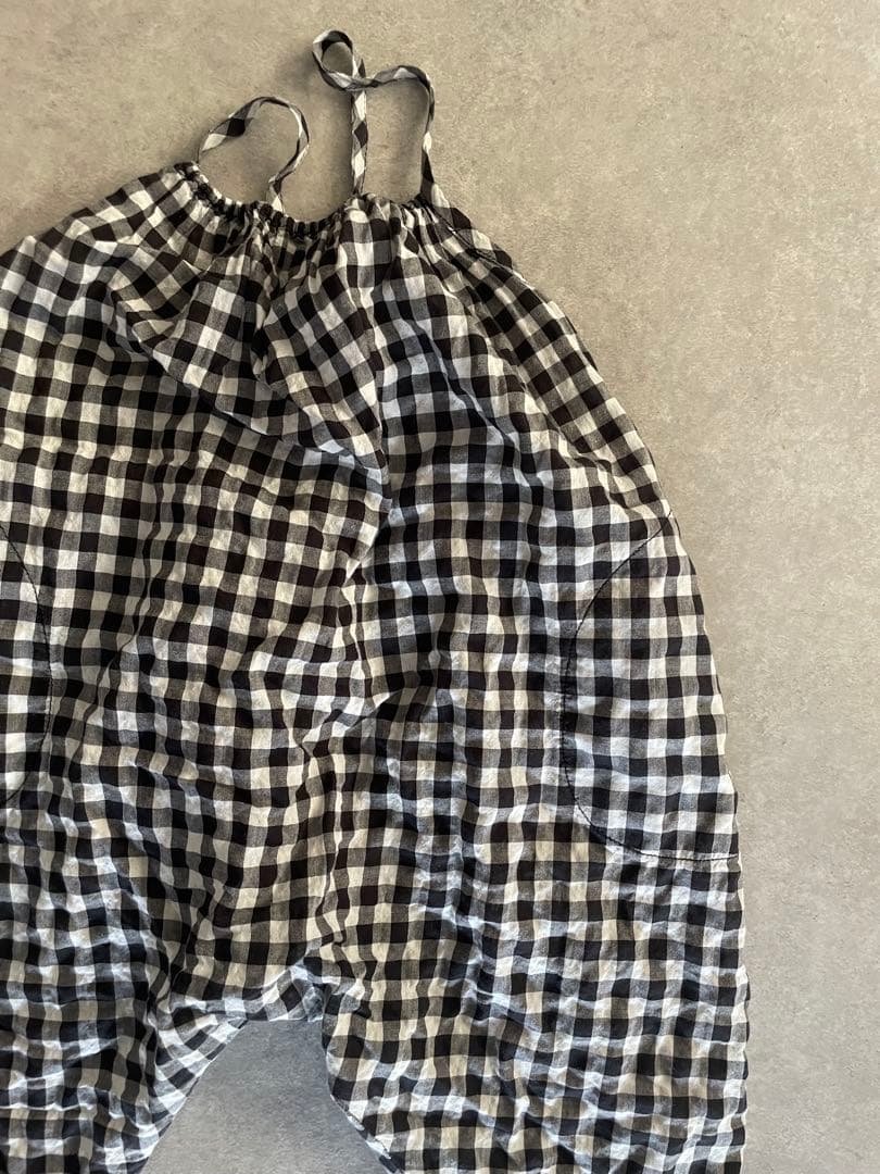 soor ploom ines 1y ギンガムチェック サロペット