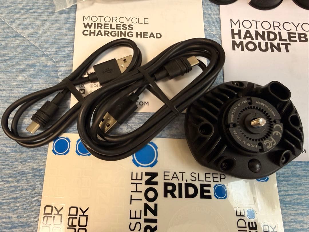 Quad Lock ワイヤレス充電•ハンドルバー・ダンパーセット