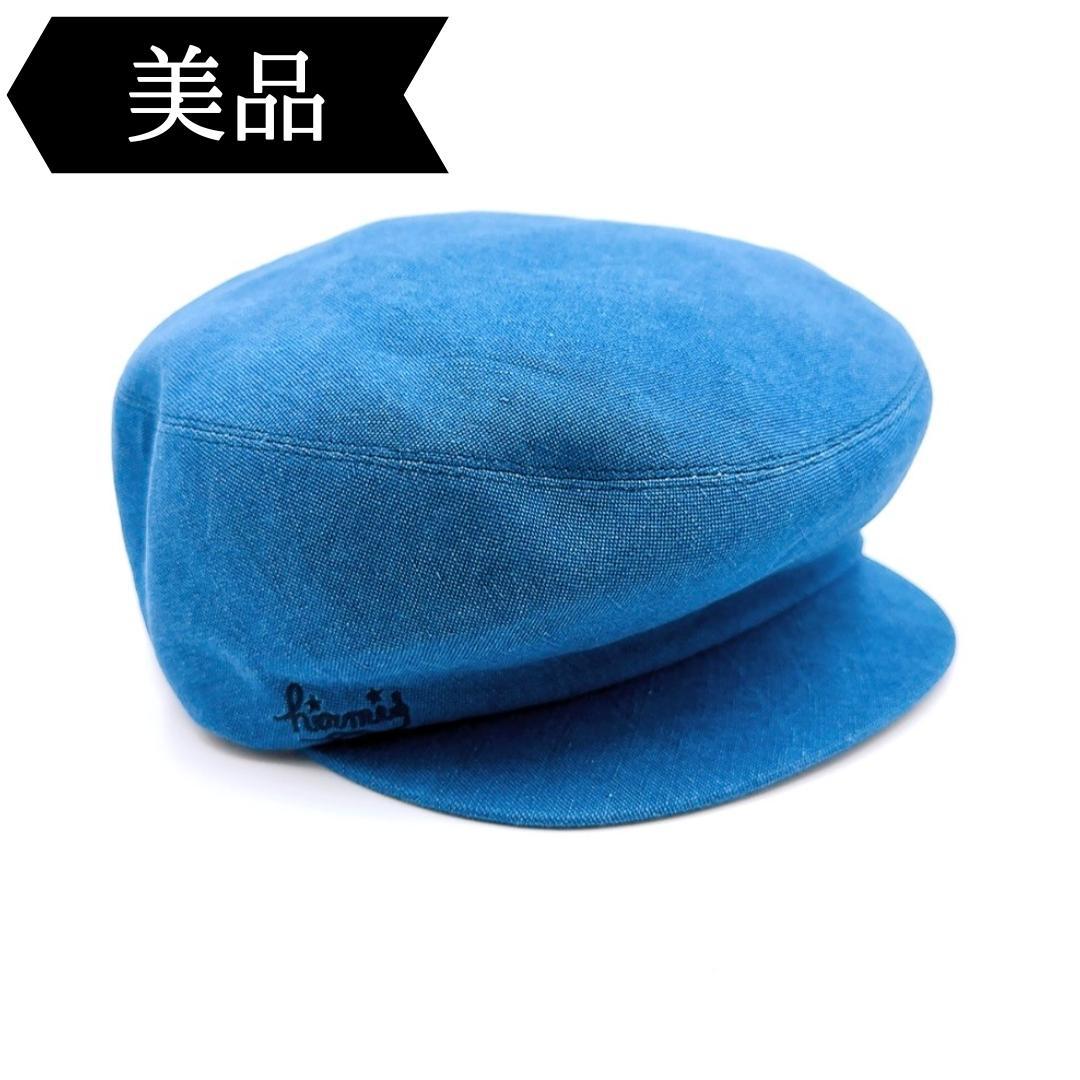 ◇エルメス◇コットン/ブルーデニム/58/キャスケット/帽子/キャップ/ブランド