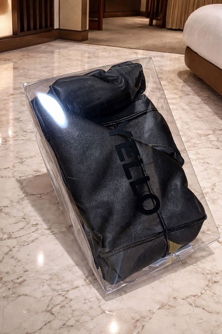 ブラック ロングブーツ 合成皮革 ルーズフィット