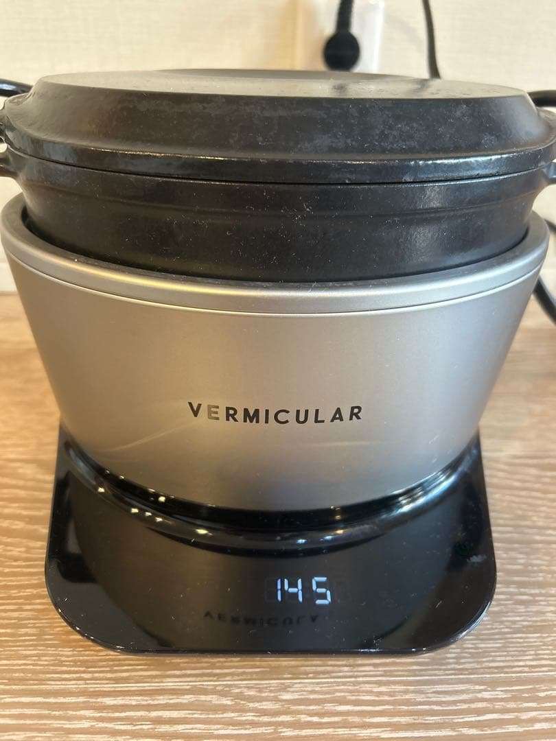 【美品】バーミキュラ ライスポット 5合炊き シルバー (PH23A)