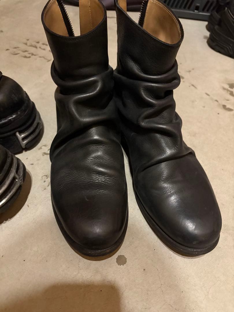 Yohji Yamamoto プリーツ レザーブーツ 41