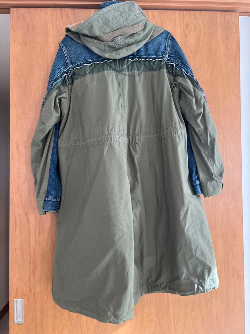 sacaiデニムドッキングモッズコート サイズ1