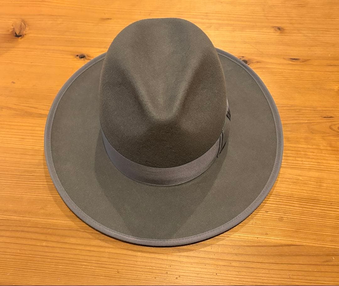 【STETSON／ステットソン】ウール ロングフラットブリム ハット 60cm