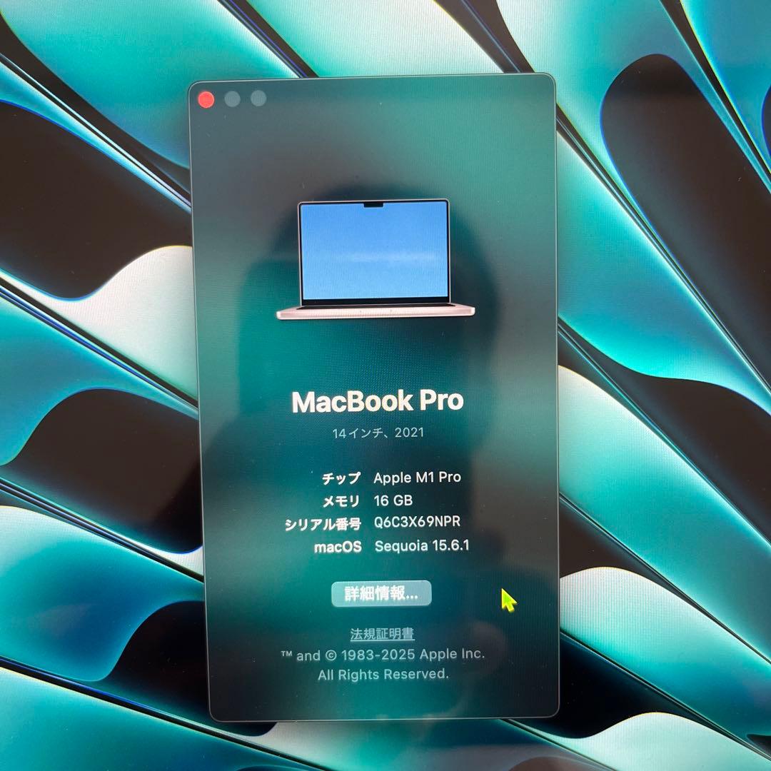 Apple MacBook Pro 14インチ M1 Pro 16GB
