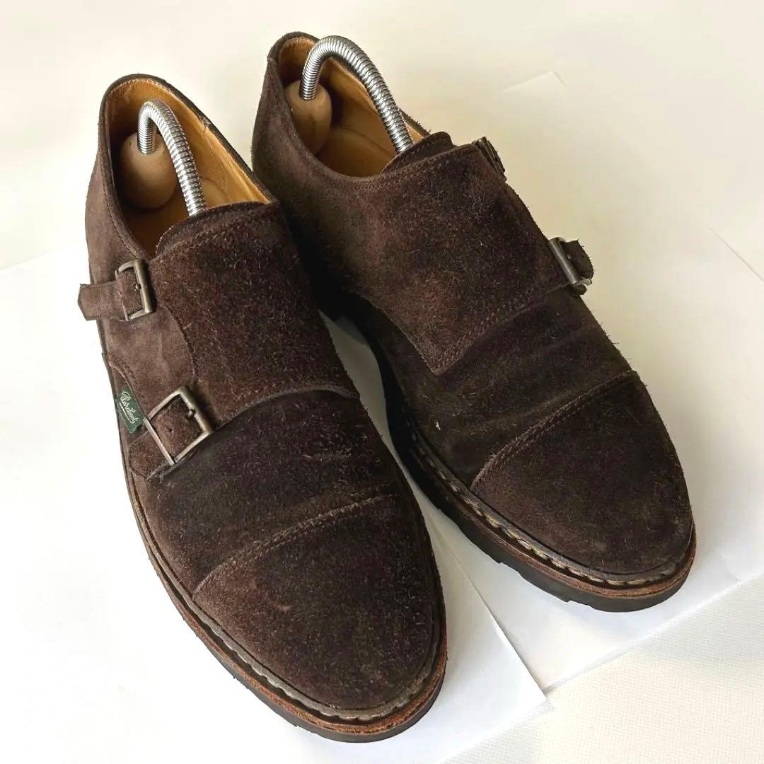 Paraboot パラブーツ William スウェード ダブルモンク シューズ