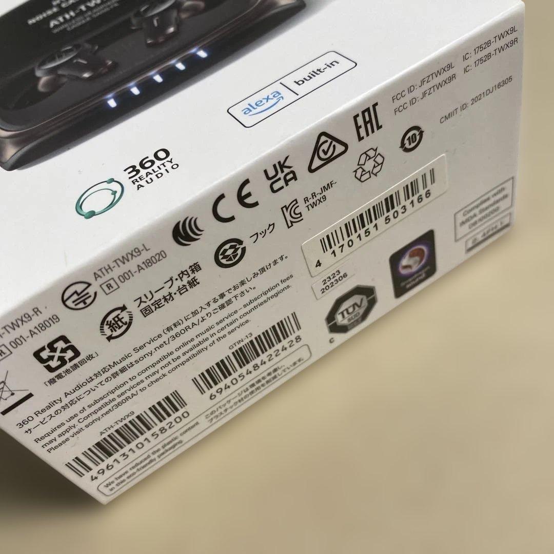 オーディオテクニカ ATH-TWX9 ワイヤレスイヤホン