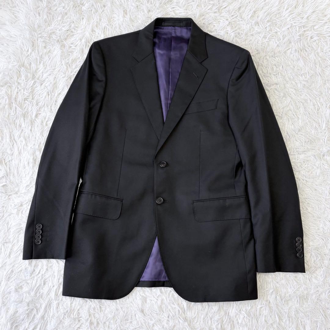 美品✨高級生地ロロピアーナ✨Paul Smith セットアップスーツ ブラックM