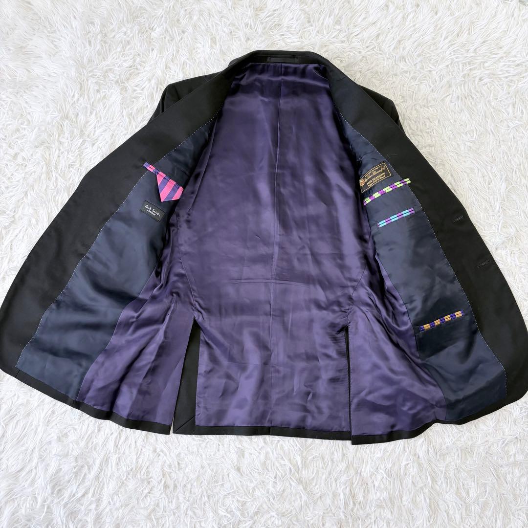 美品✨高級生地ロロピアーナ✨Paul Smith セットアップスーツ ブラックM