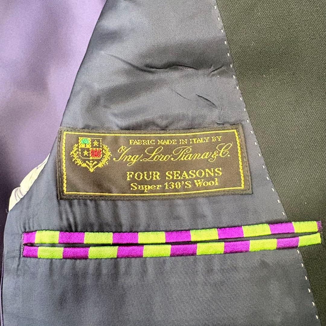 美品✨高級生地ロロピアーナ✨Paul Smith セットアップスーツ ブラックM