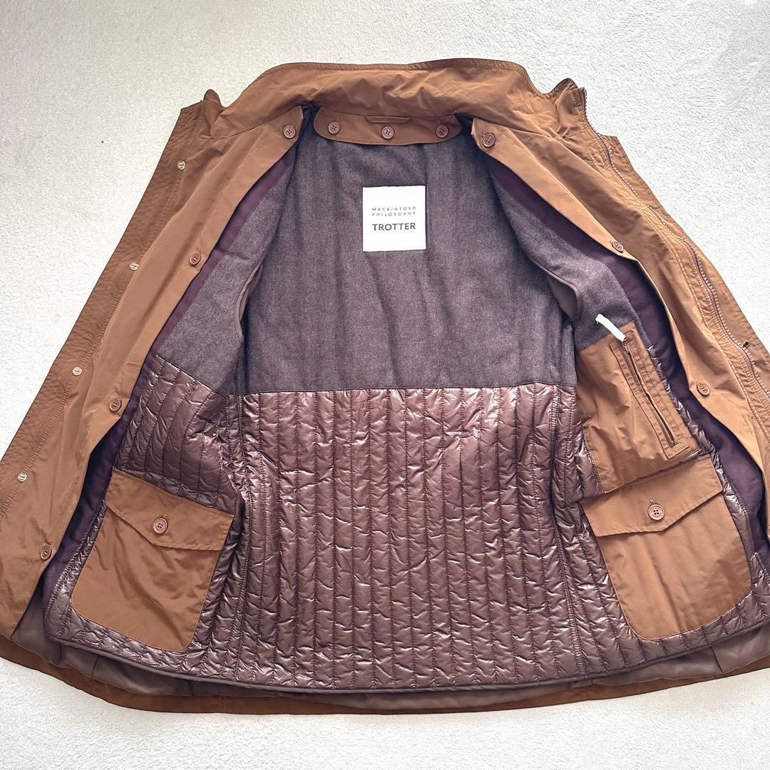 マッキントッシュフィロソフィー　トロッター　ジャケット　ライナー付き　茶　XL