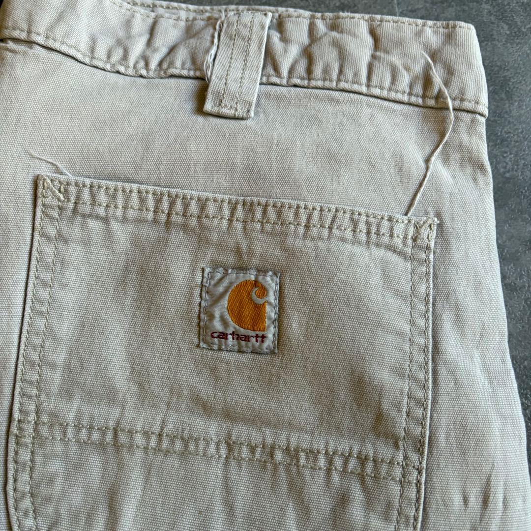 Carhartt RELAXED FIT ワークパンツ W34 L30 ホワイト