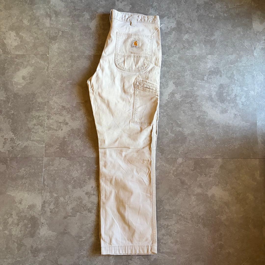 Carhartt RELAXED FIT ワークパンツ W34 L30 ホワイト