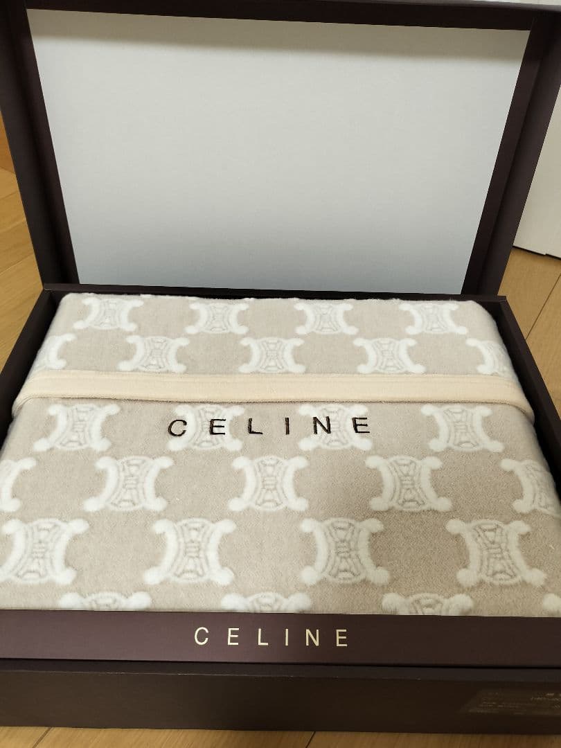 CELINE セリーヌ 綿毛布 140x200cm