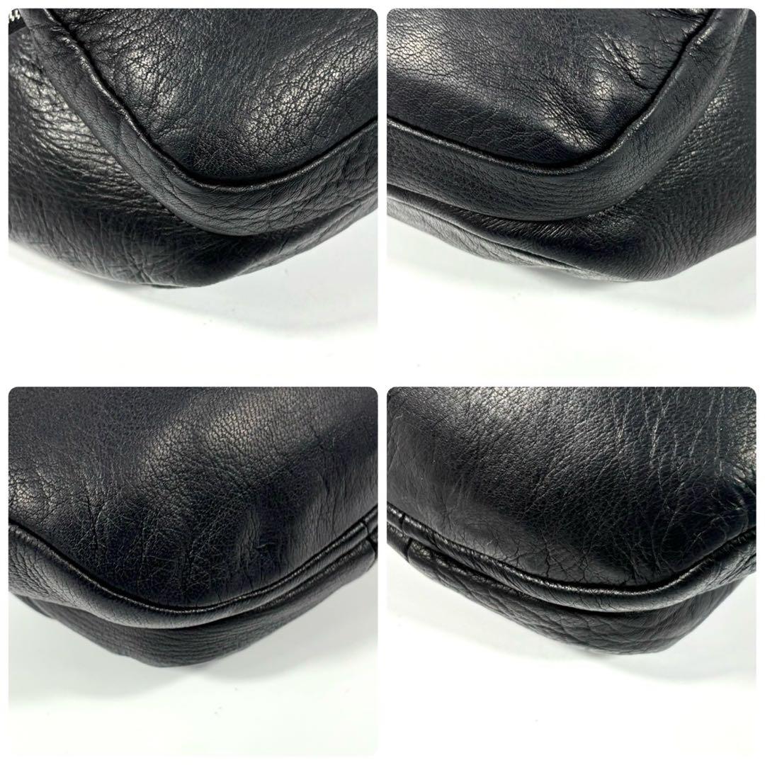 ✨希少 美品✨アエタ DA11 S ボディバッグ ディアスキン ブラック 黒