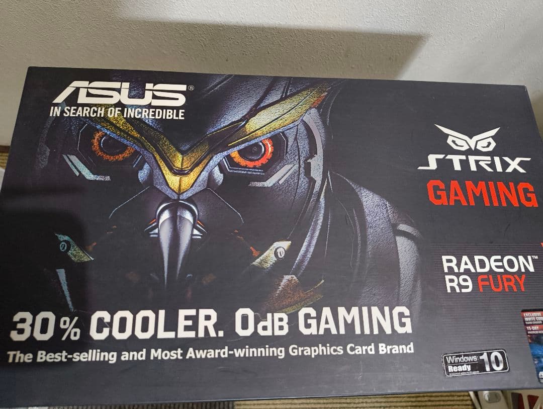 asus AMD Radeon　R9-fury 箱付き