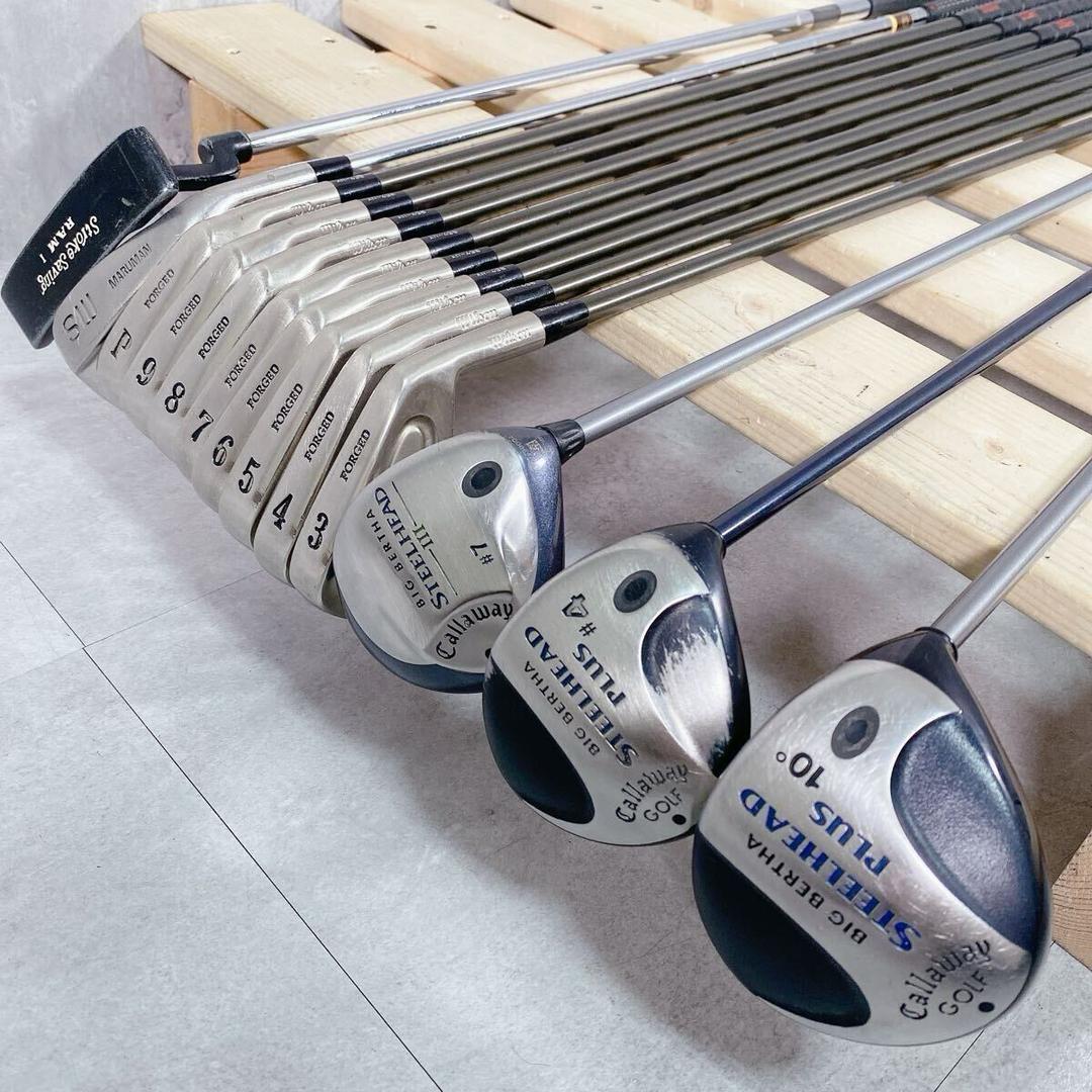 V058 キャロウェイ 他 メンズ ゴルフ クラブ セット 13本入
