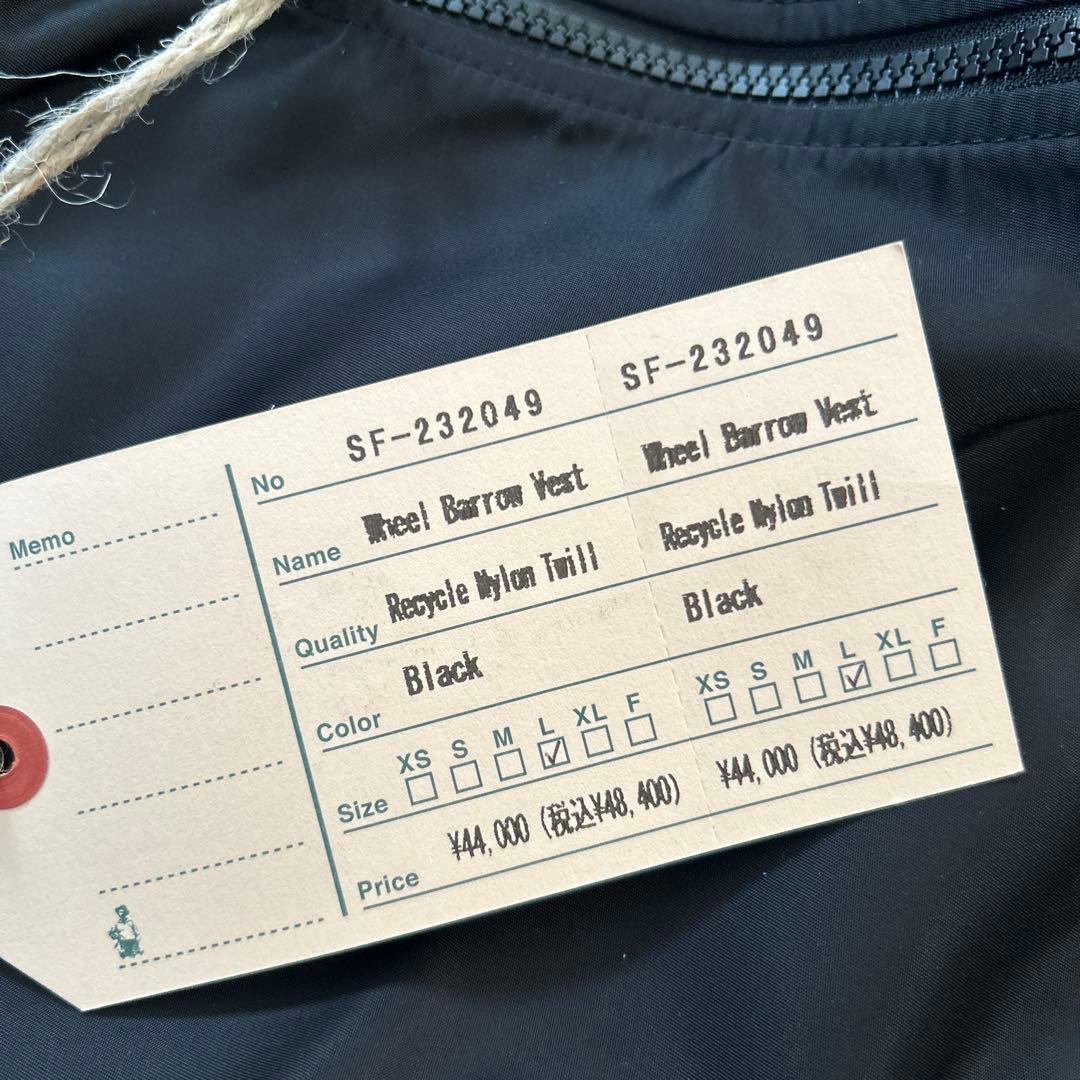 ササフラス SASSAFRAS Wheel Barrow Vest L