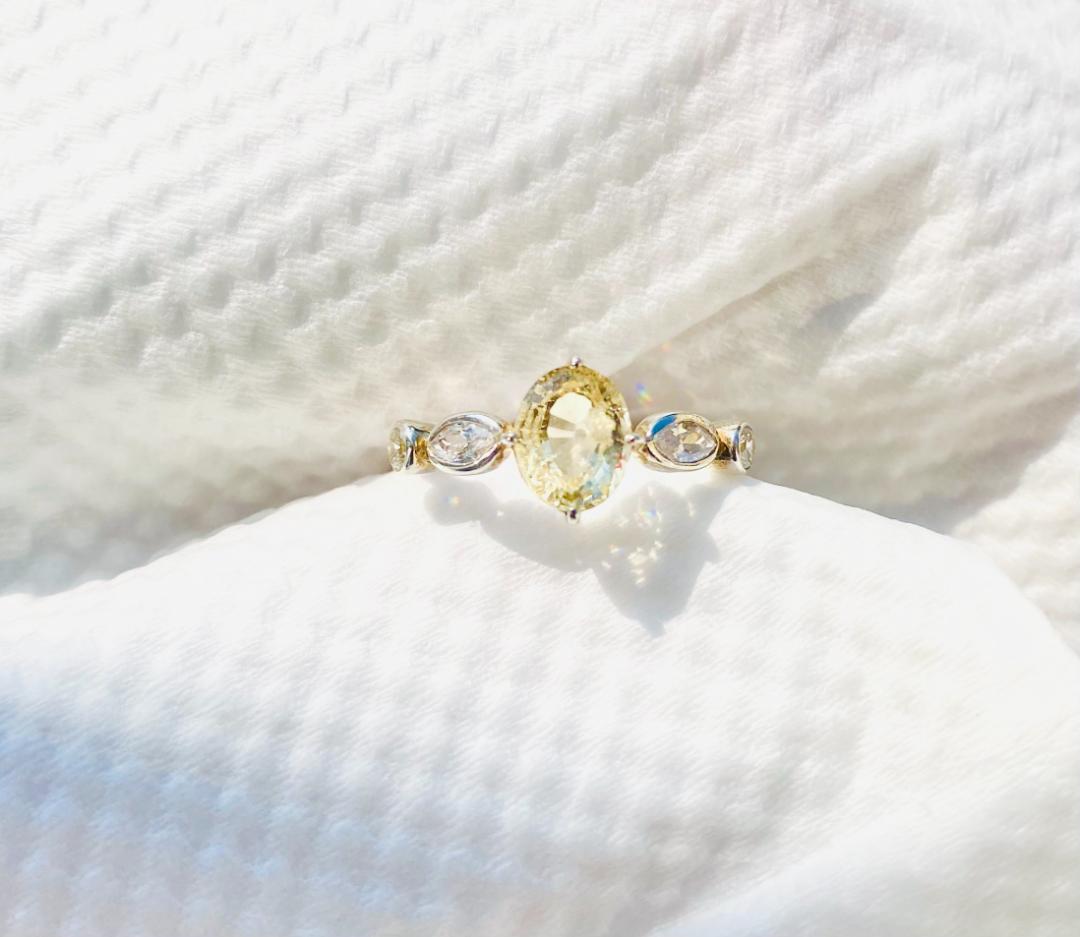 リング - イエローサファイアリング Yellow Sapphire Ring