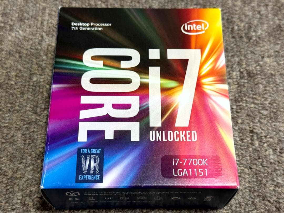 Intel Core i7-7700K CPU 4.20GHz 中古