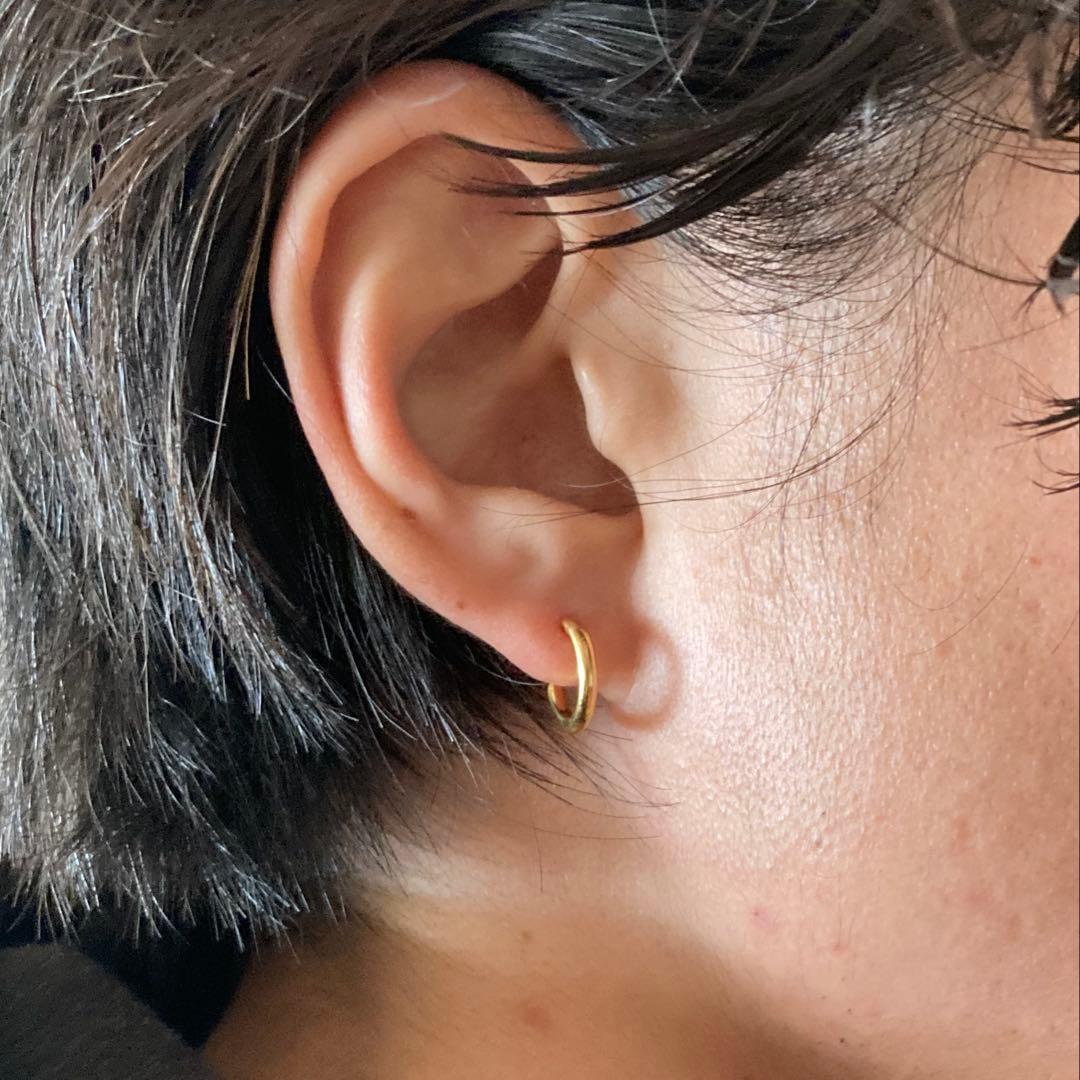 ゴールド　2.0×13mm 両身　ピアス　クロムハーツ　BWL シルバー925