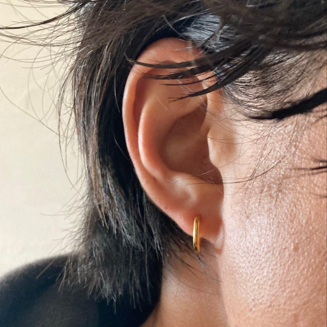 ゴールド　2.0×13mm 両身　ピアス　クロムハーツ　BWL シルバー925