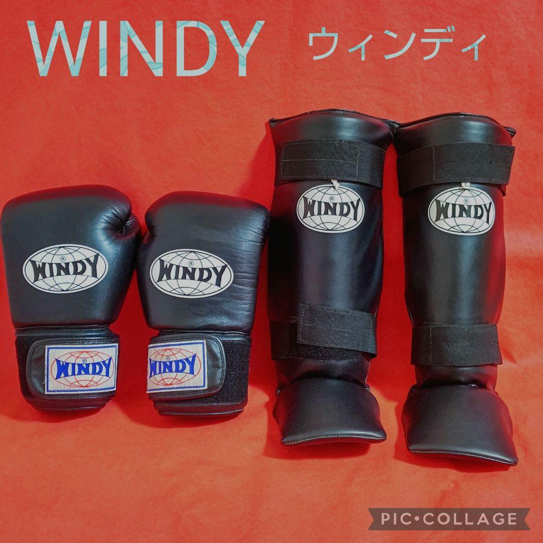 WINDY ボクシンググローブ 16オンス / レガース L セット