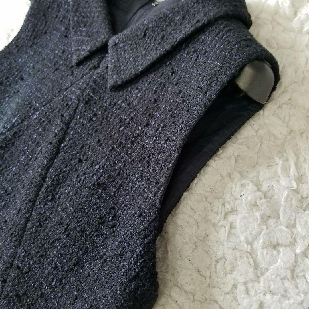 美品✨フォクシー ドレス モダンギャルソン ツイード 襟付き ワンピース