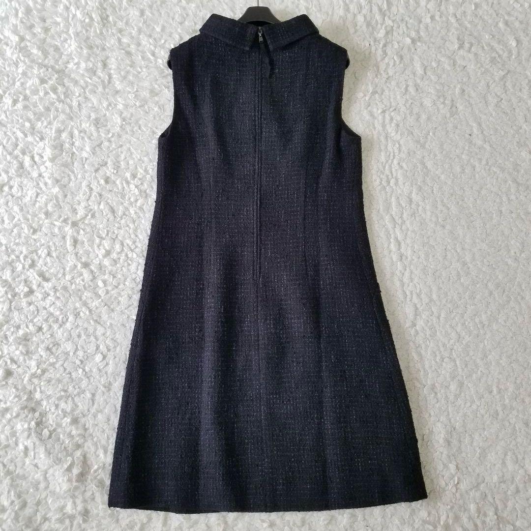 美品✨フォクシー ドレス モダンギャルソン ツイード 襟付き ワンピース