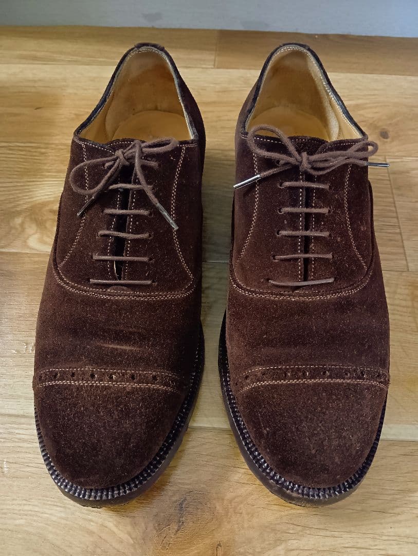 猫*ー様 横浜信濃屋別注 PERON＆PERON スウェードパンチドキャップトゥ