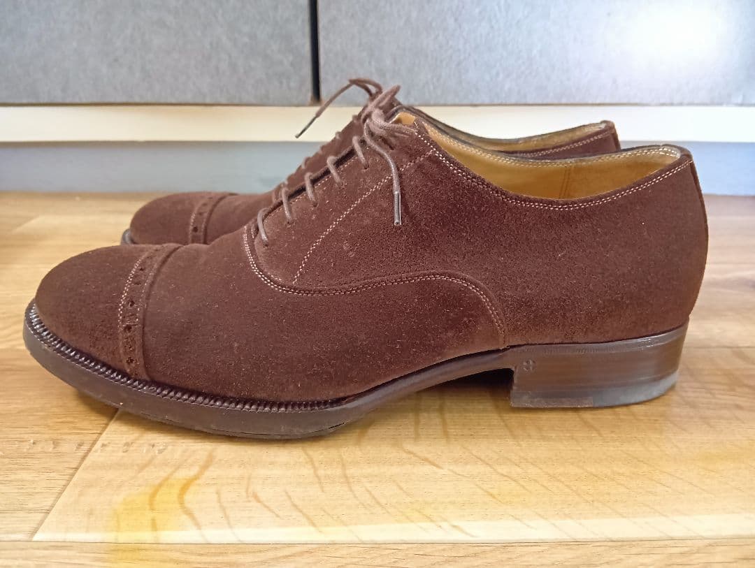 猫*ー様 横浜信濃屋別注 PERON＆PERON スウェードパンチドキャップトゥ