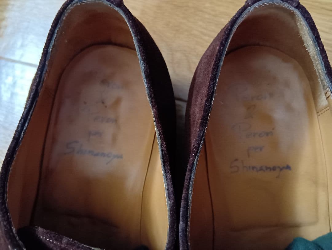 猫*ー様 横浜信濃屋別注 PERON＆PERON スウェードパンチドキャップトゥ