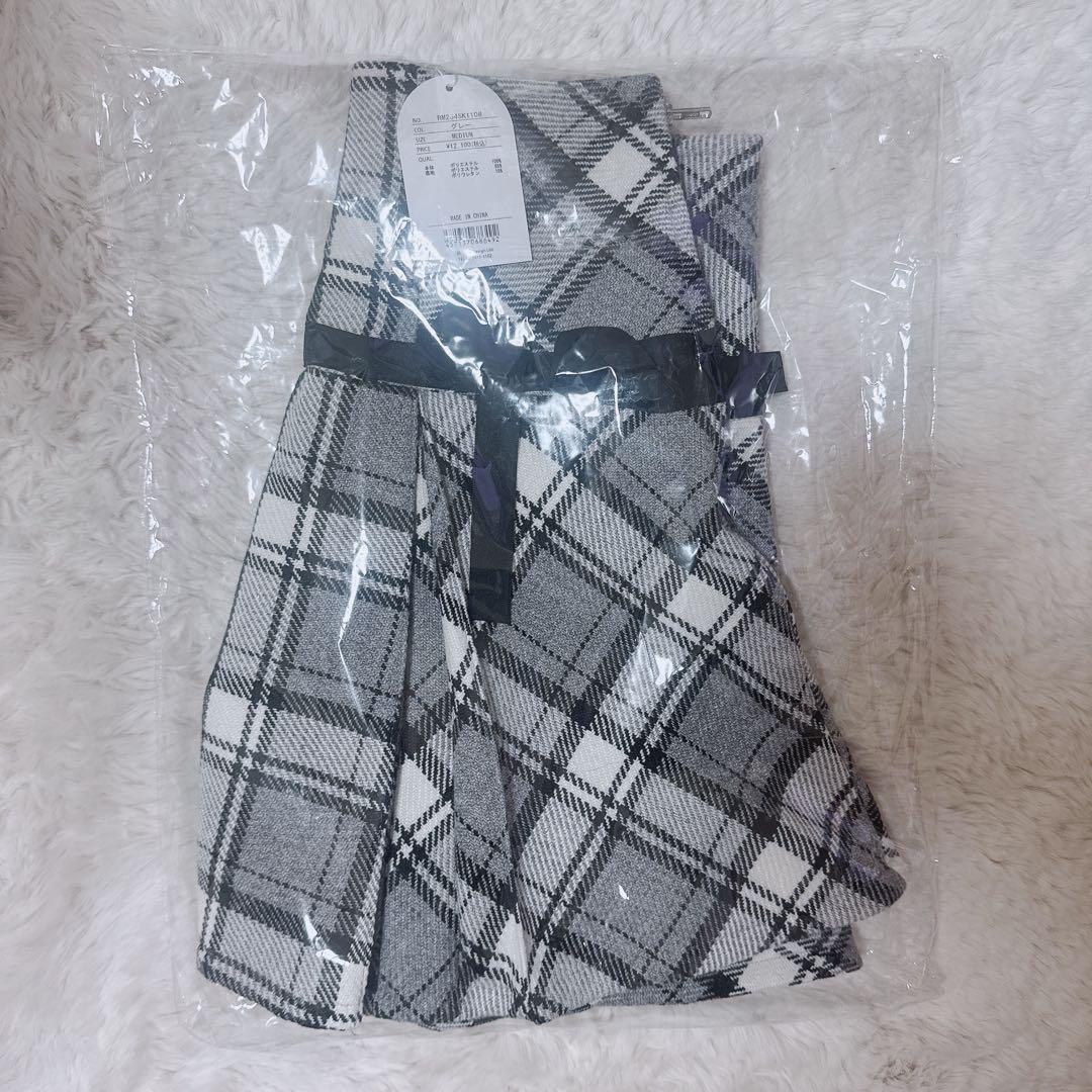 rosemuse tweed like ribbon skirt グレー M