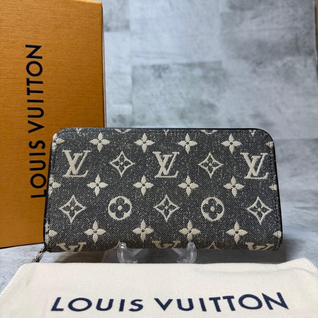 LOUIS VUITTON 長財布　デニム　グレーM81858 モノグラム