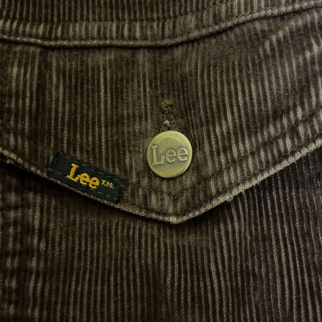 【雰囲気抜群】Lee 70s USA製 太畝コーデュロイJK 黒タグ M